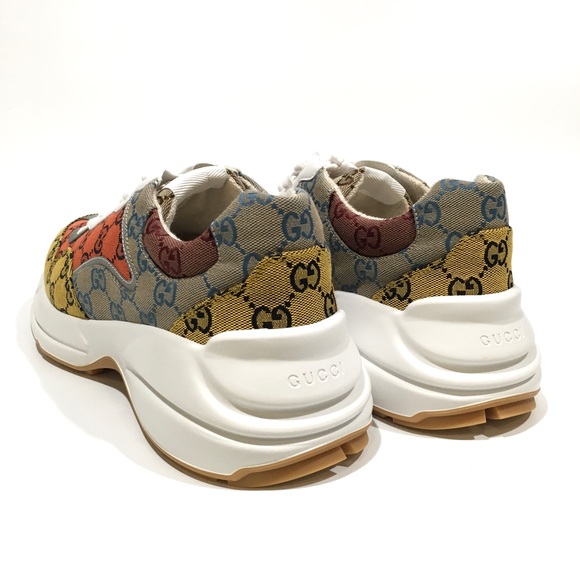 Gucci Rhyton GG Sneakers -Multicolor GG Canvas -Mens US 11.5 -NIB - Picture 4 of 9